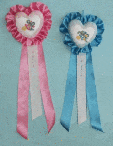 fiocchi azzurri e rosa neonati