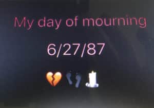 Il mio giorno di lutto